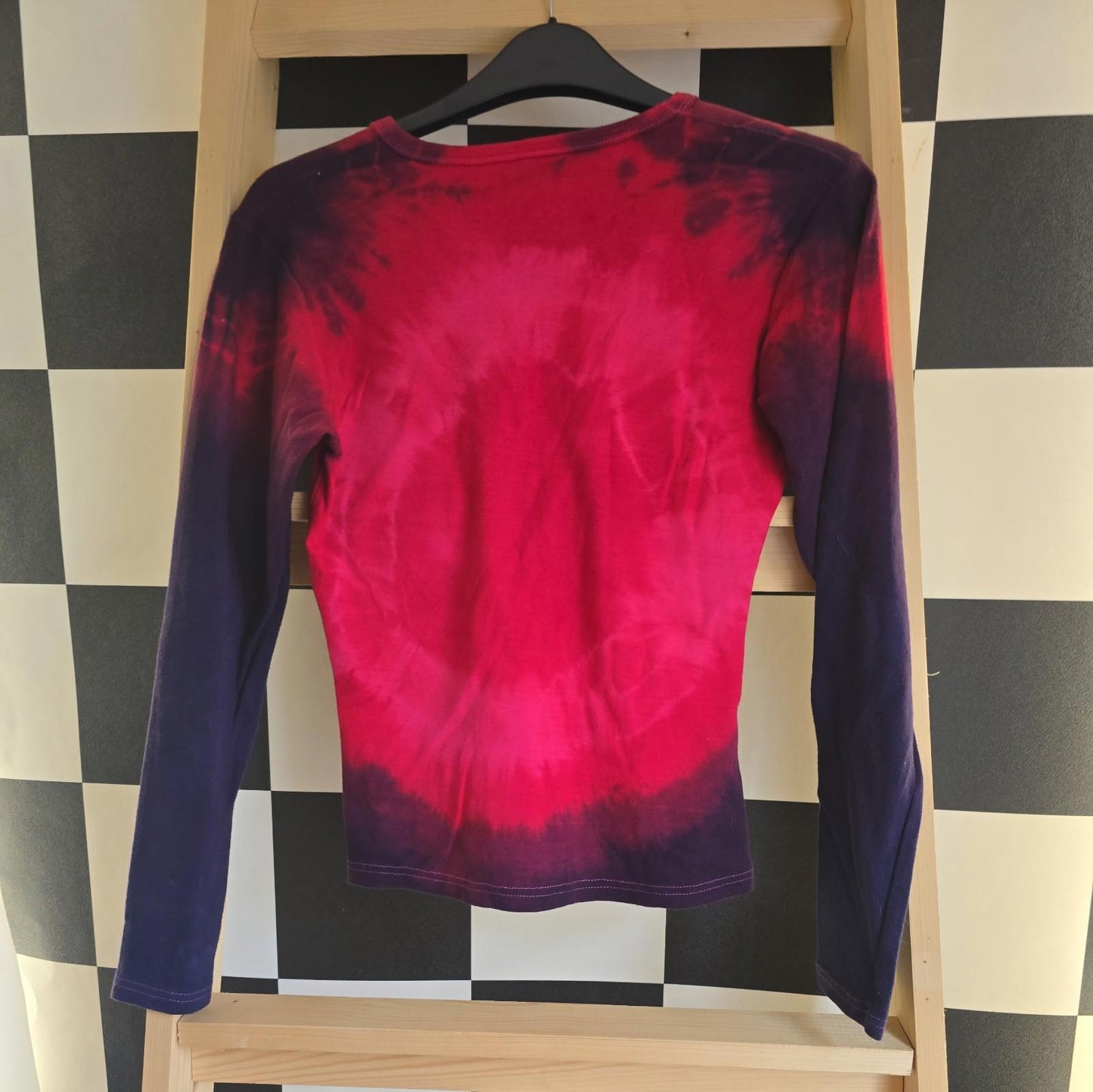 Brand New Deadstock Tie Dye T-Shirt Long Sleeve Size S AMERICAN 100% COTTON