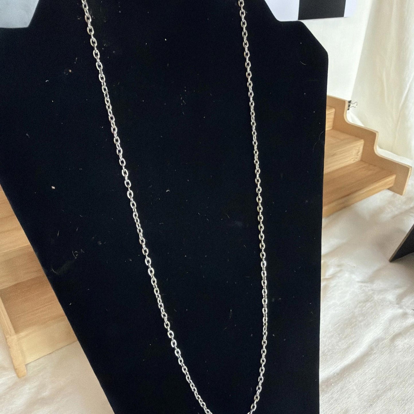 Vintage Costume Jewellery Necklace Metal Chain Design