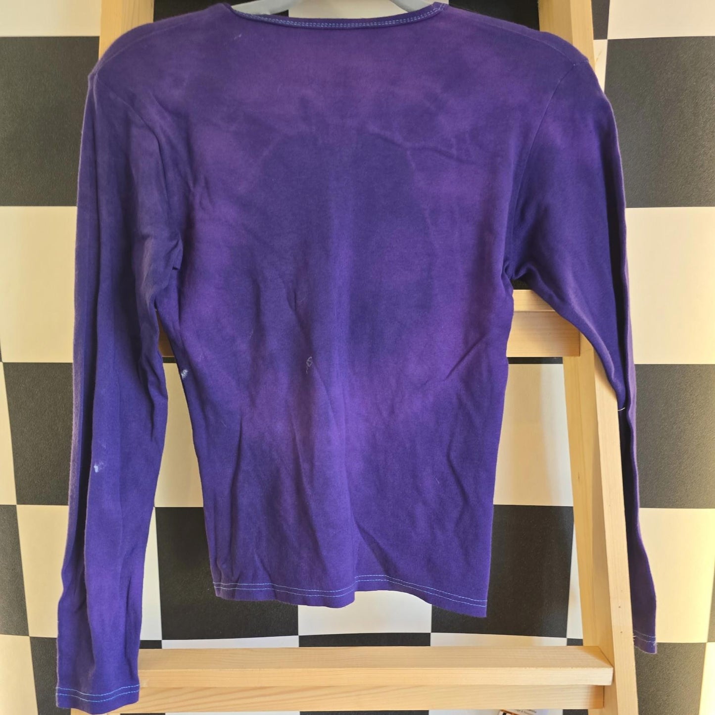 imperfect Brand New Deadstock  Longsleeve Tshirt Tie Dye COTTON AMERICAN SIZE M