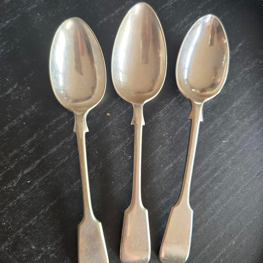 Set of 3 Vintage Silver Plated Spoons Epns