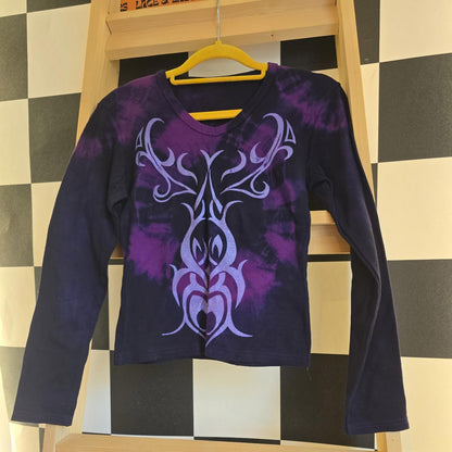 Brand New Deadstock Tie Dye T-Shirt Long Sleeve Size S AMERICAN 100% COTTON