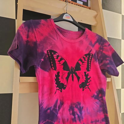 Brand New Deadstock Tie Dye T-Shirt short Sleeve Size S AMERICAN 100% COTTON