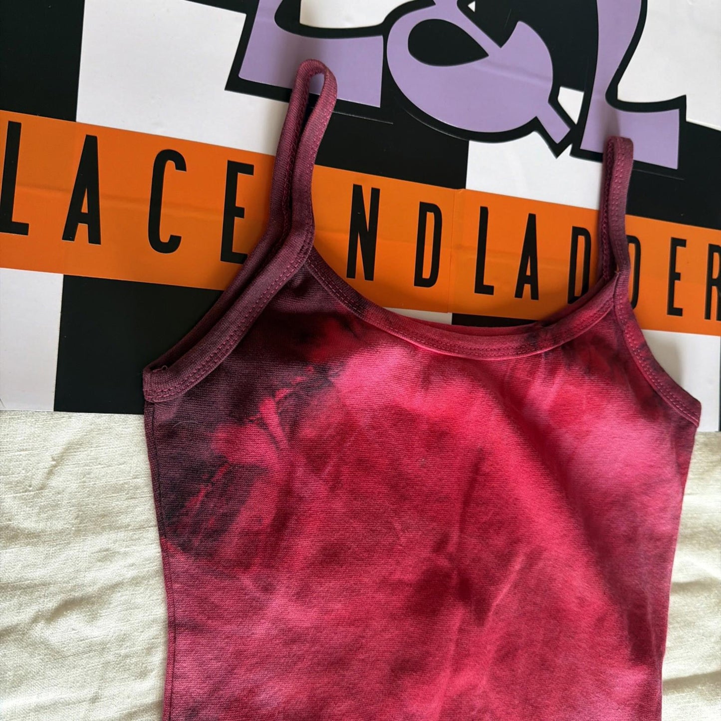Brand New Tie Dye DEADSTOCK Vest Size Small COTTON pink And Tribal