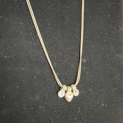 Vintage Costume Jewellery Necklace Metal Chain Design