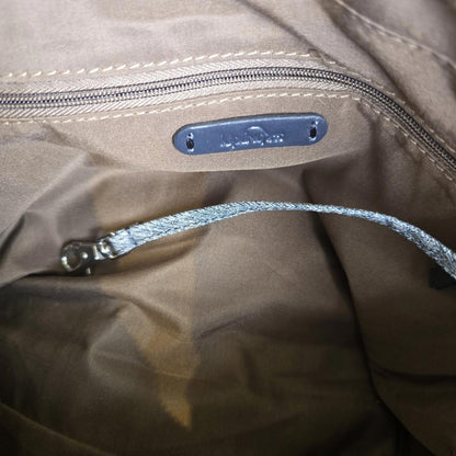 👜KIPLING “Luxeable” Premium Canvas Jean Blue Crossbody Bag, Medium Satchel