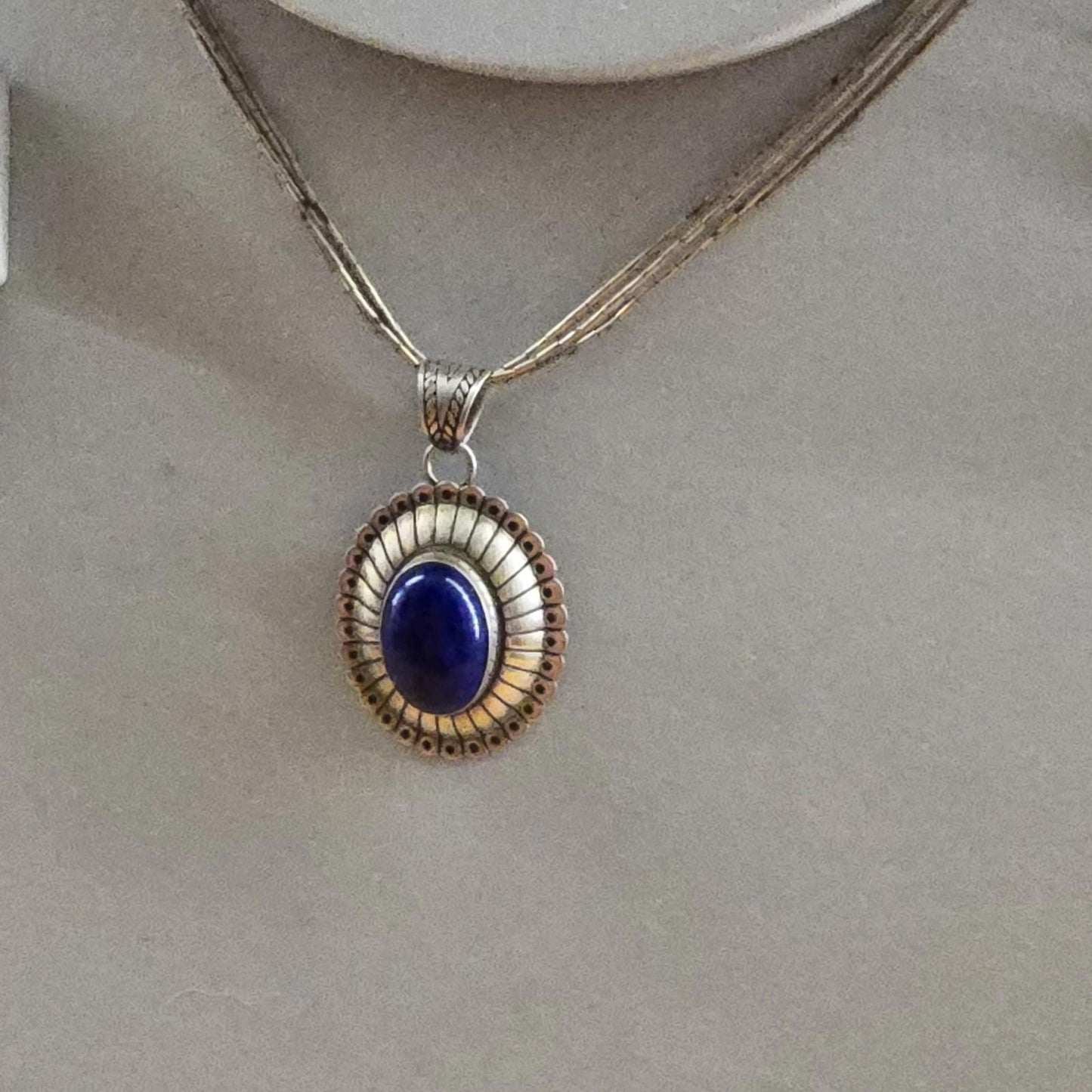 Antique Art Deco S Silver Earrings Necklace Bracelet Set Blue Lapis Lazuli Stone