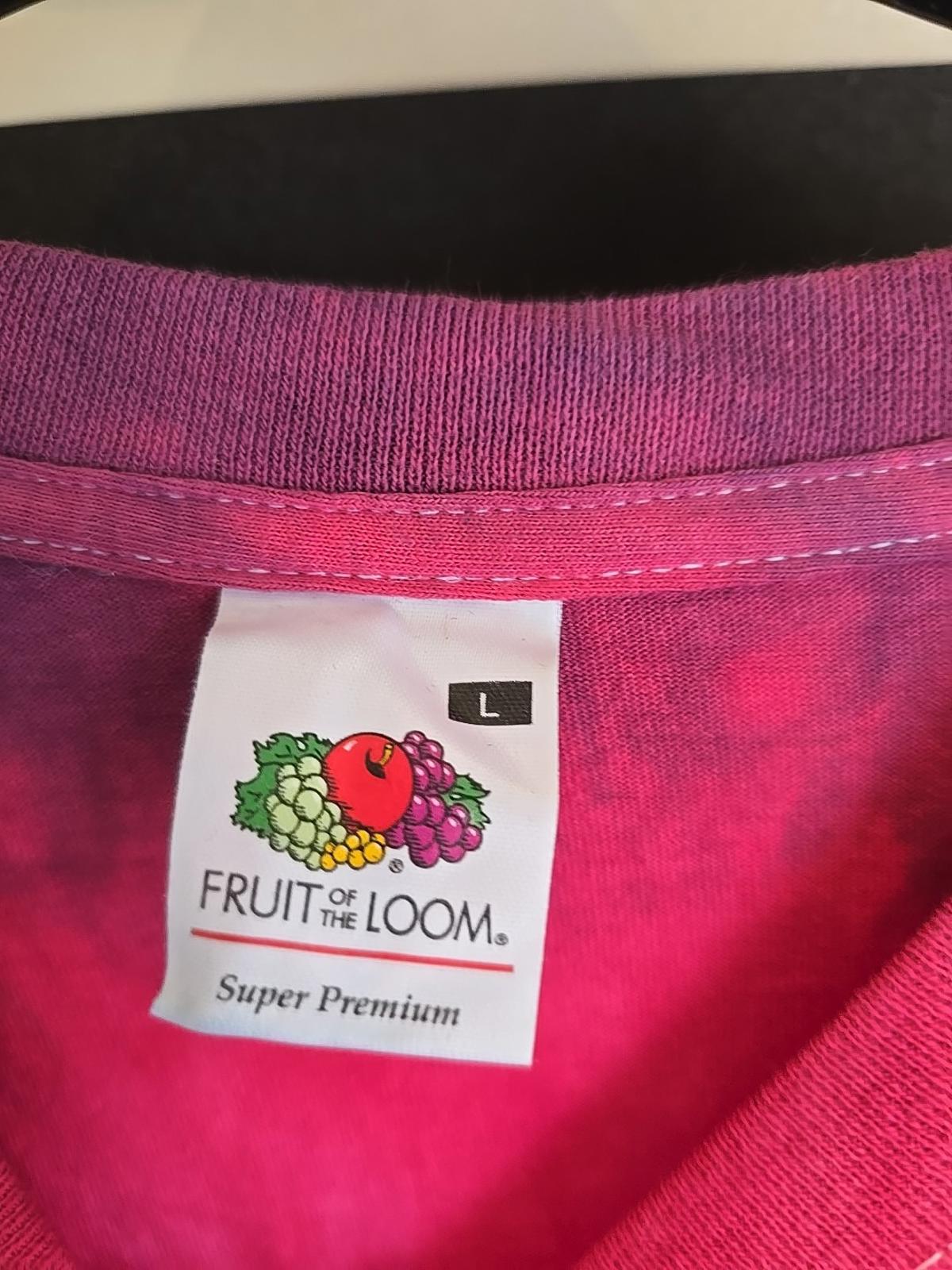 Brand New Deadstock Tie-dye LARGE LONG SLEEVE FRUIT OF THE LOOM AMERICAN