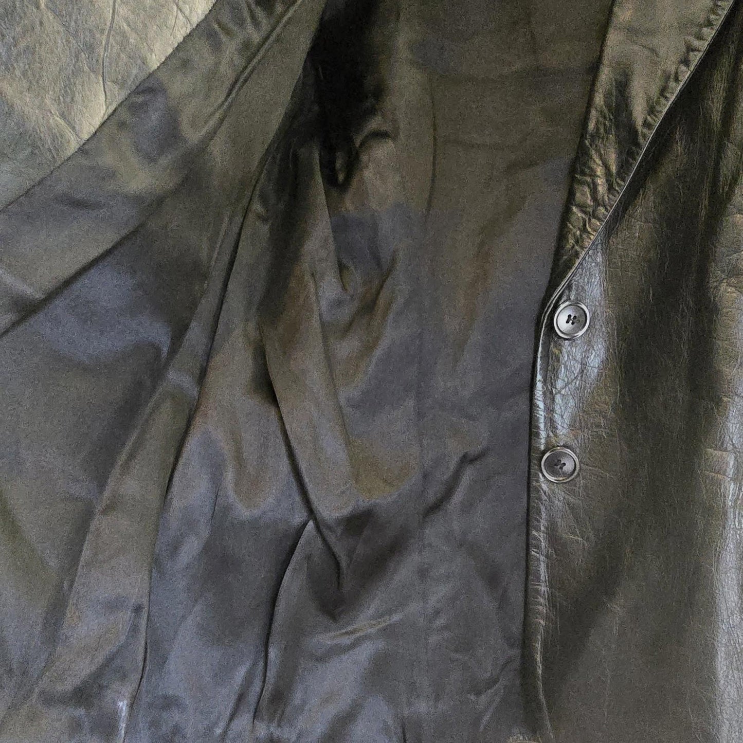 River Island Vintage 1990's Black Leather Jacket Blazer UK 12 Used Condition