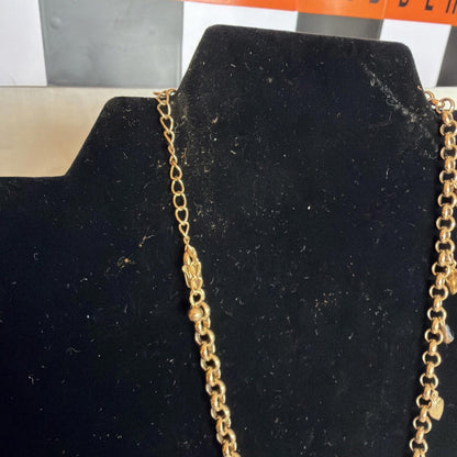 Vintage Costume Jewellery Necklace Metal Chain Design