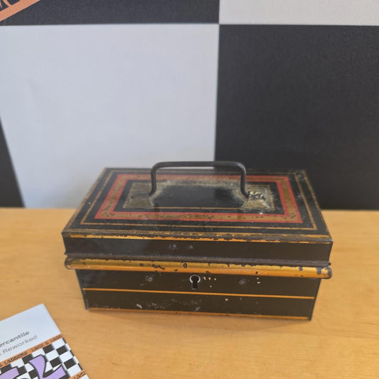 Antique Cash Box - Metal , No Key Made In England