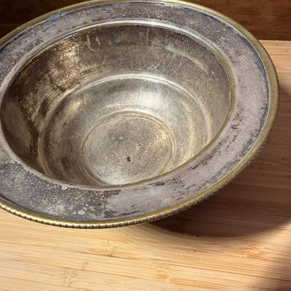 antique art deco Silver-Plated Bowl – Made in England