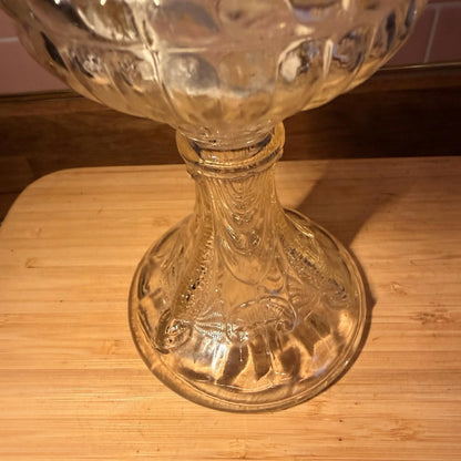 19th century oil lamp burner glass moulded paraffin antique gorgeous