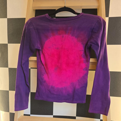 Brand New Deadstock Tie Dye T-Shirt Long Sleeve Size S AMERICAN 100% COTTON