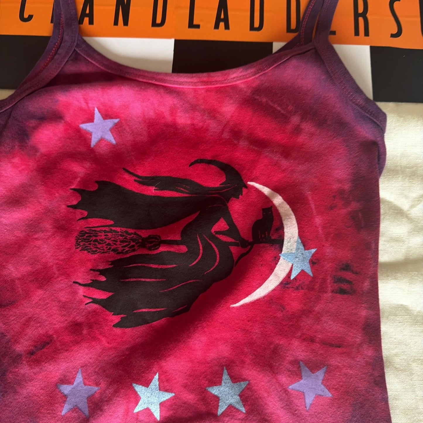 Brand New Tie Dye DEADSTOCK Vest Size medium COTTON pink And Tribal