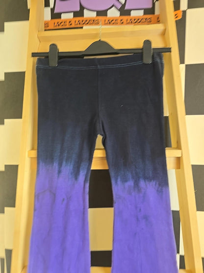 Brand New Deadstock Tie-dye Flares Cotton Size S BLUE FAIRY SCREEN PRINT