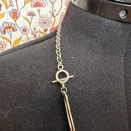 Vintage Costume Jewellery Necklace Metal Chain Design