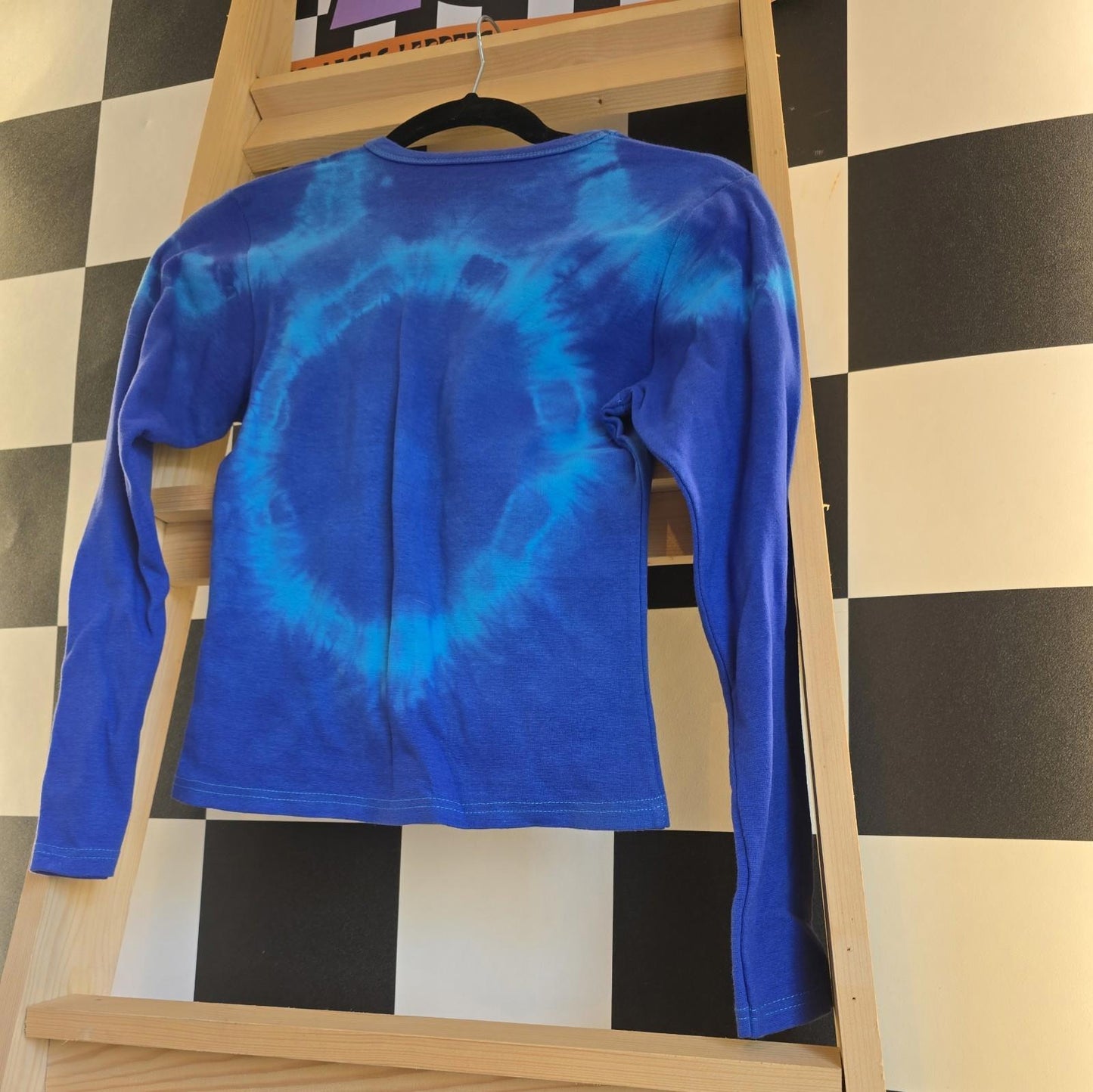 Brand New Deadstock Tie Dye T-Shirt Long Sleeve Size S AMERICAN 100% COTTON