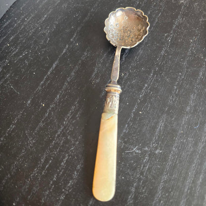 Vintage Mother of Pearl Handle Serving Utensils Set - 3 Pieces epsn silver plated