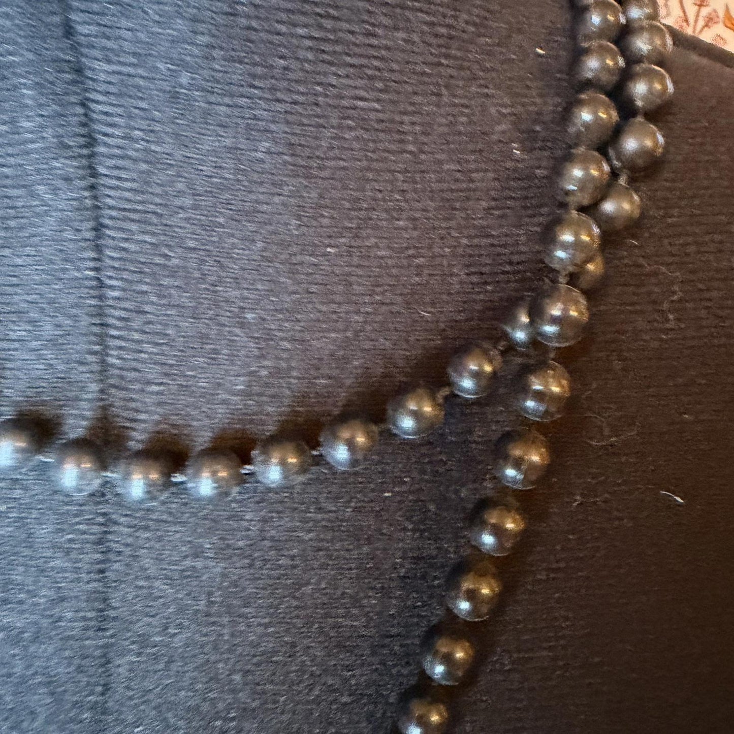 Vintage Costume Jewellery Necklace Unknown Beaded Design