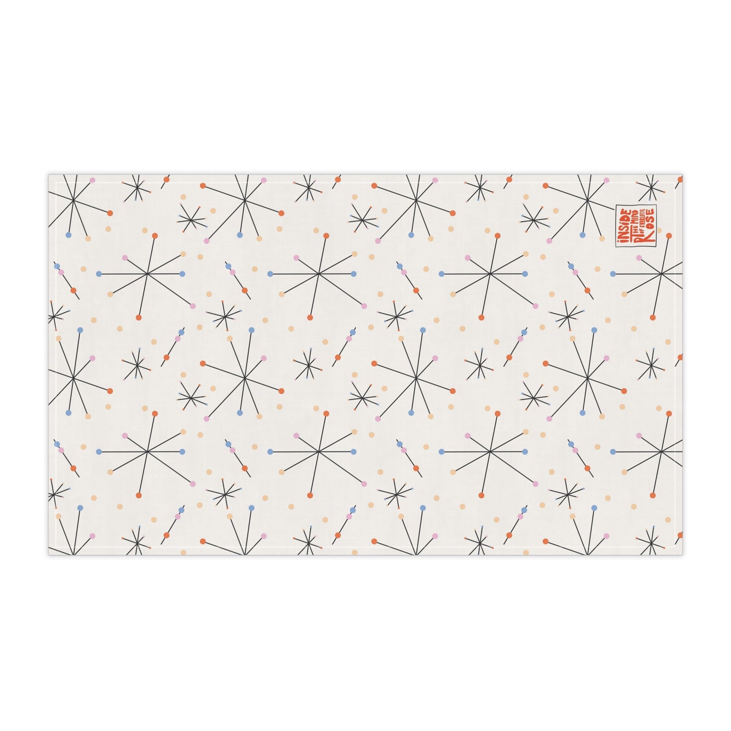 Mid-Century Inspired Cotton Tea Towel