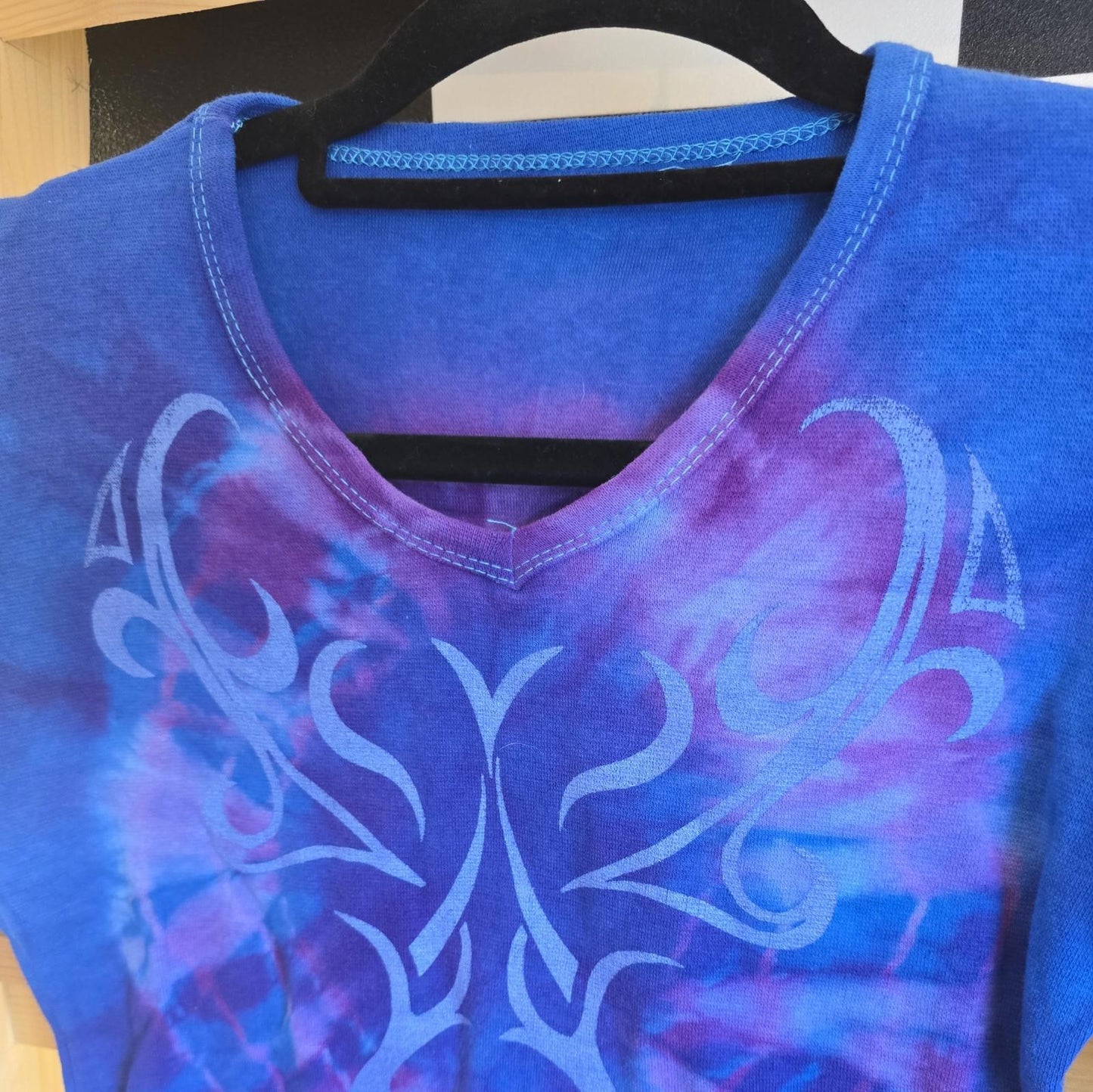 Brand New Deadstock Tie Dye T-Shirt Long Sleeve Size S AMERICAN 100% COTTON