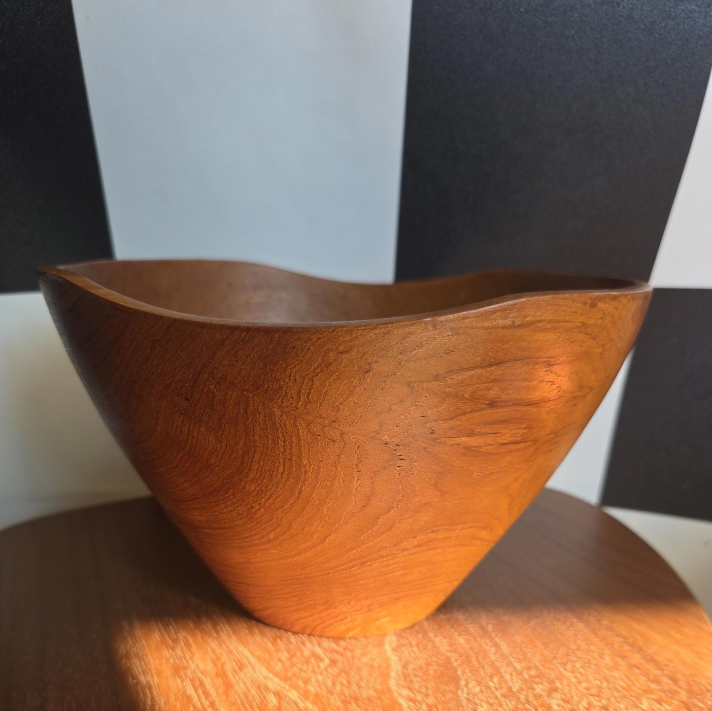 Vintage Mid Century Teak Salad/Fruit Bowl Serving Bowl