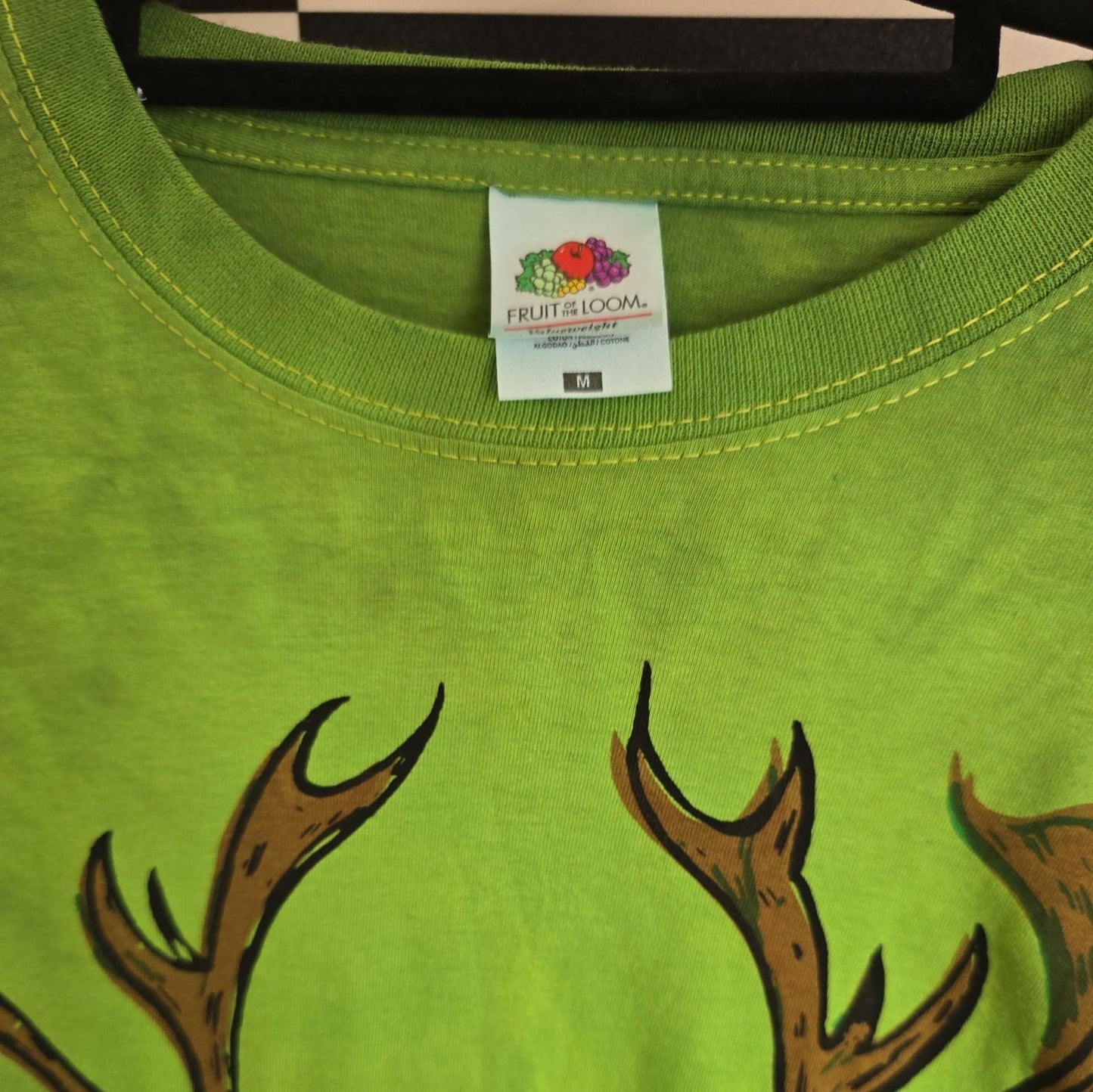 Brand New Deadstock Tie Dye size M FRUIT OF THE LOOM T-Shirt Greenman