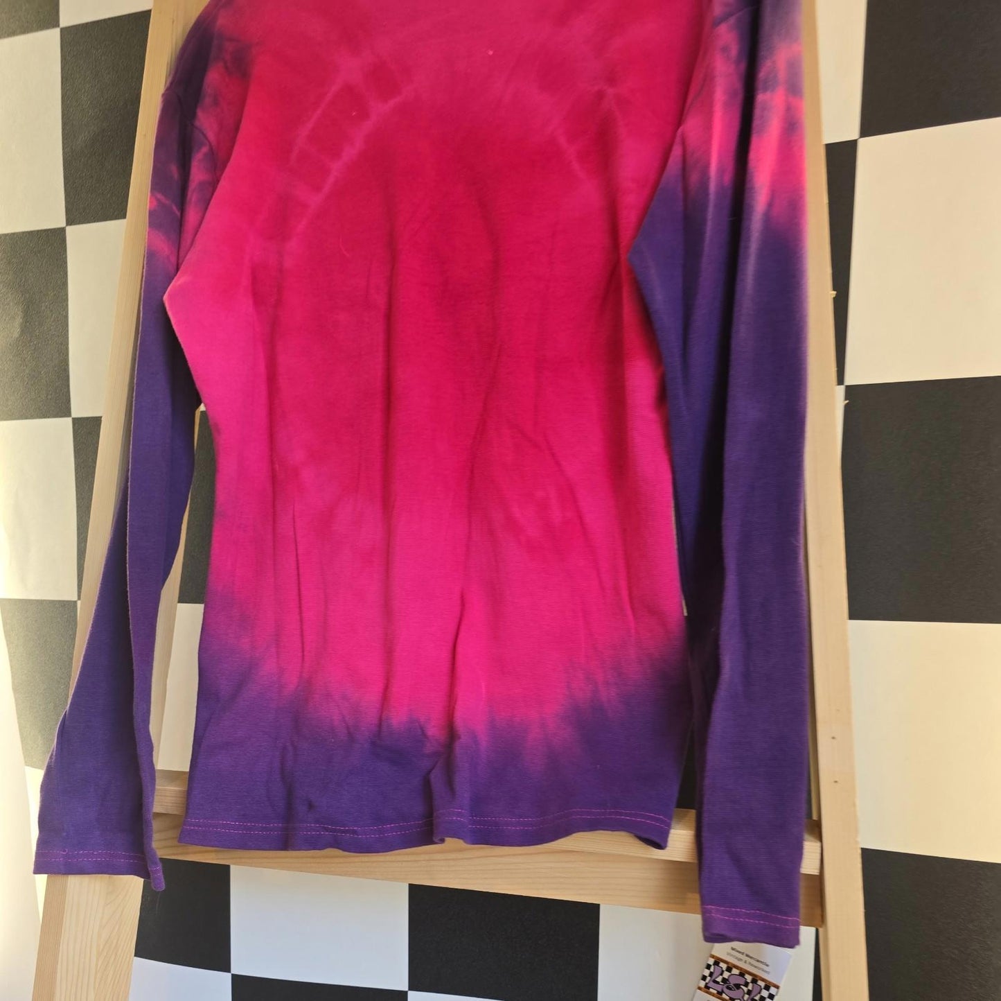 Brand New Deadstock Tie Dye T-Shirt Long Sleeve Size L AMERICAN 100% COTTON