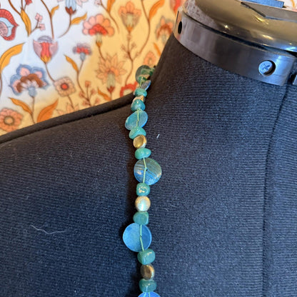Vintage Costume Jewellery Necklace Unknown Beaded Design