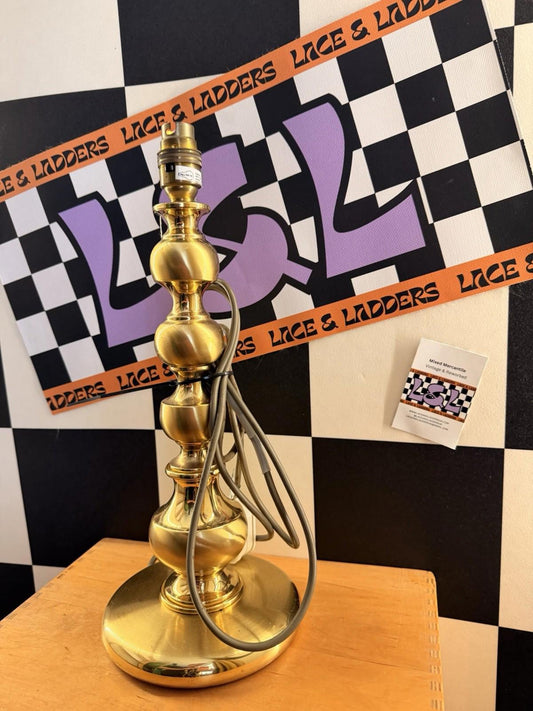 Beautiful Brushed Brass Table Lamp Vintage And Antique Art Deco Mid Century Vic