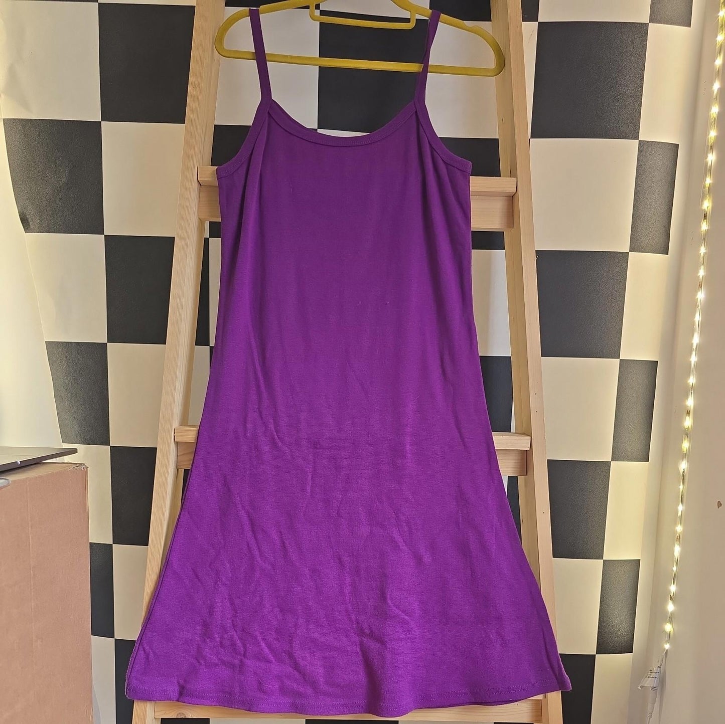 Brand New Tie Dye DEADSTOCK Cotton Vest Dress Size S Stretchy