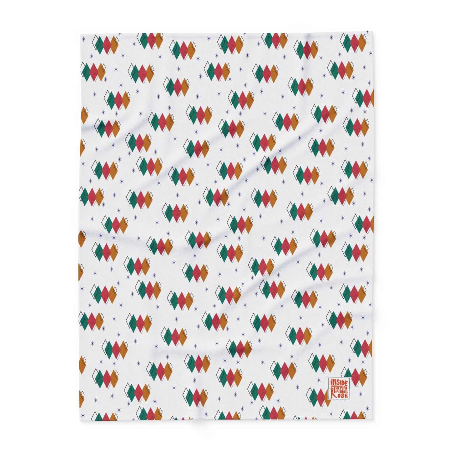 Original ITMOCR Mid-Century Inspired Design Fleece Blanket