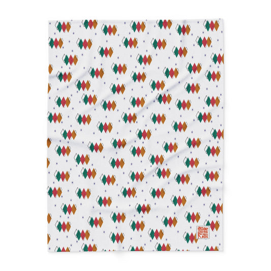 Original ITMOCR Mid-Century Inspired Design Fleece Blanket