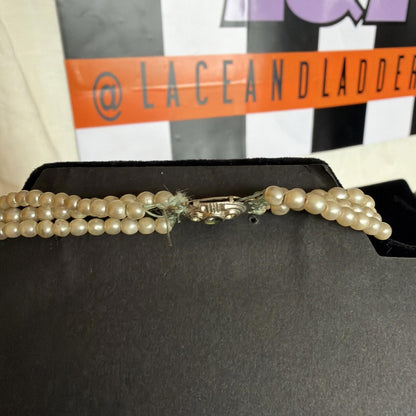 Vintage Costume Jewellery Necklace Unknown Beaded Design