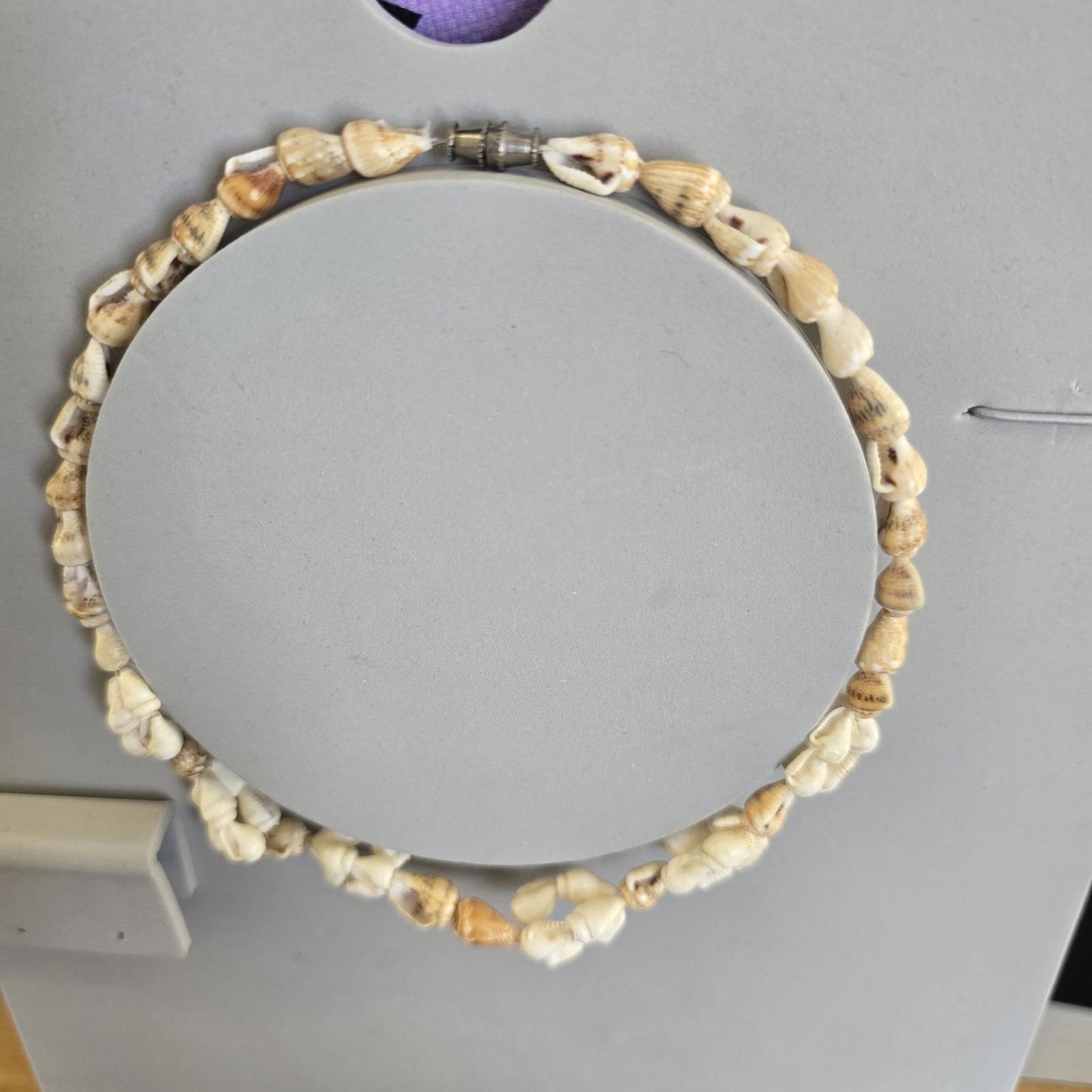 Vintage Mini Sea Shell Choker Necklace Screw Fastning Jewellery Boho Beach Hippy