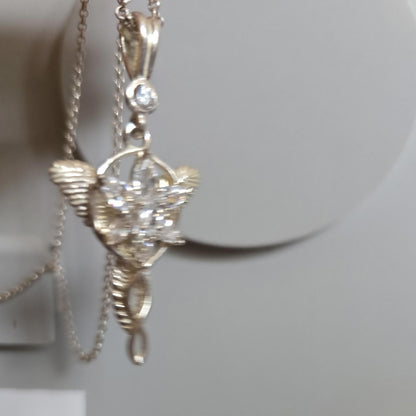 Official Lord Of The Rings Arwen Evenstar 925 Silver Necklace