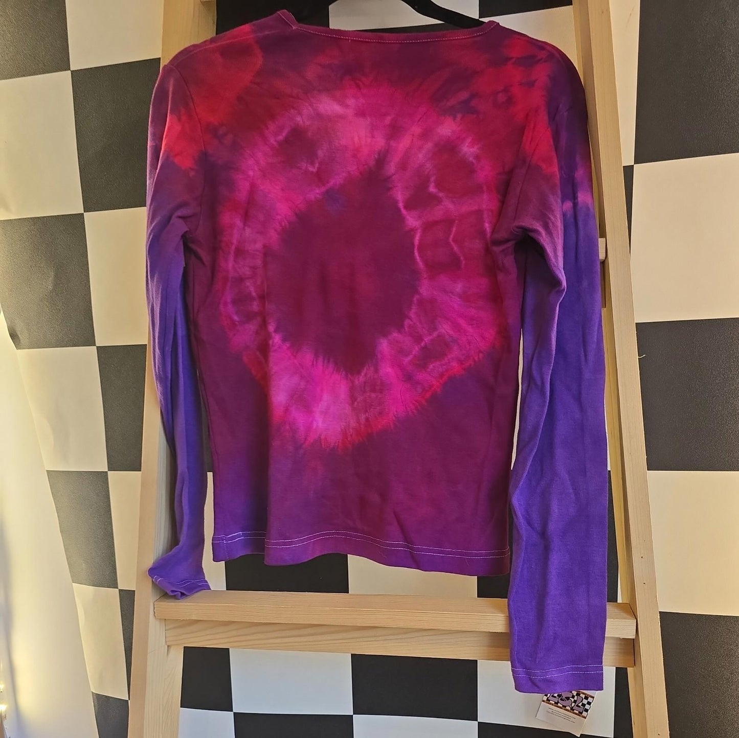 Brand New Deadstock Tie Dye T-Shirt Long Sleeve Size M/L AMERICAN 100% COTTON