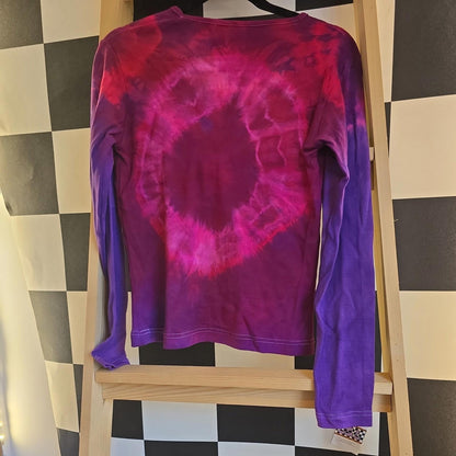 Brand New Deadstock Tie Dye T-Shirt Long Sleeve Size M/L AMERICAN 100% COTTON