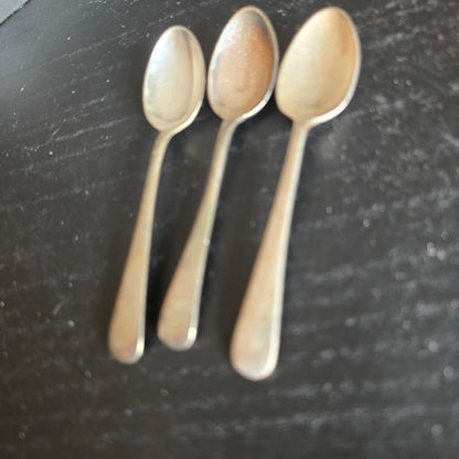 Set of 3 Vintage Silver PLATED TEA Spoons EPNS