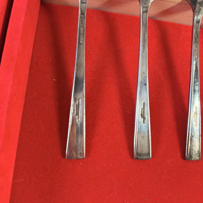 5Silver Plated Soup Spoons Incredibly Detailed Pattern Antique Cutlery Vintage