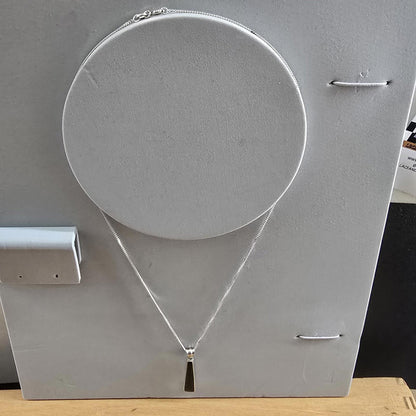 Vintage Silver Moonstone Pendant Necklace 925