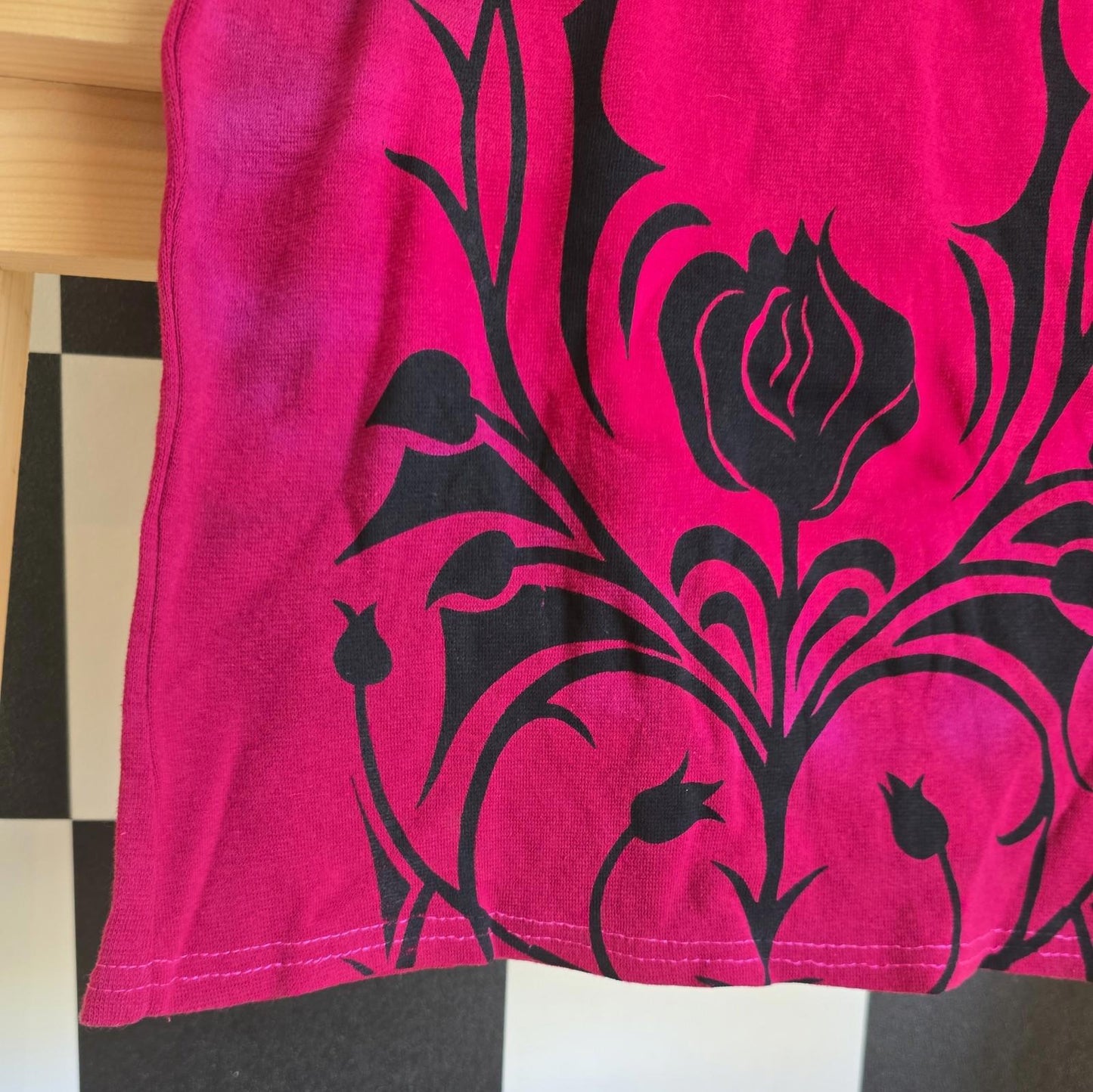 Brand New Tie Dye DEADSTOCK Vest Size Small COTTON pink And Tribal