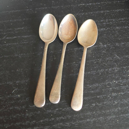 Set of 3 Vintage Silver PLATED TEA Spoons EPNS