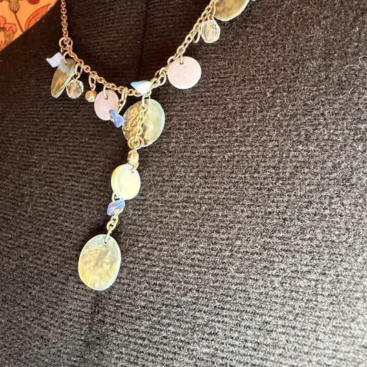 Vintage Costume Jewellery Necklace Metal Chain Design