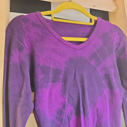 Brand New Deadstock Tie Dye T-Shirt Long Sleeve Size S/M AMERICAN 100% COTTON