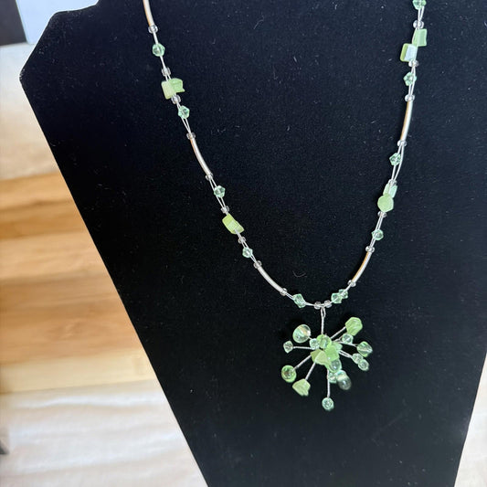 Vintage Costume Jewellery Necklace Unknown Beaded Design