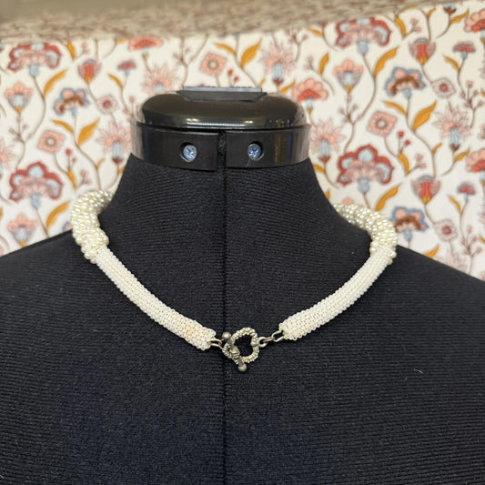 Vintage Costume Jewellery Necklace Unknown Beaded Design