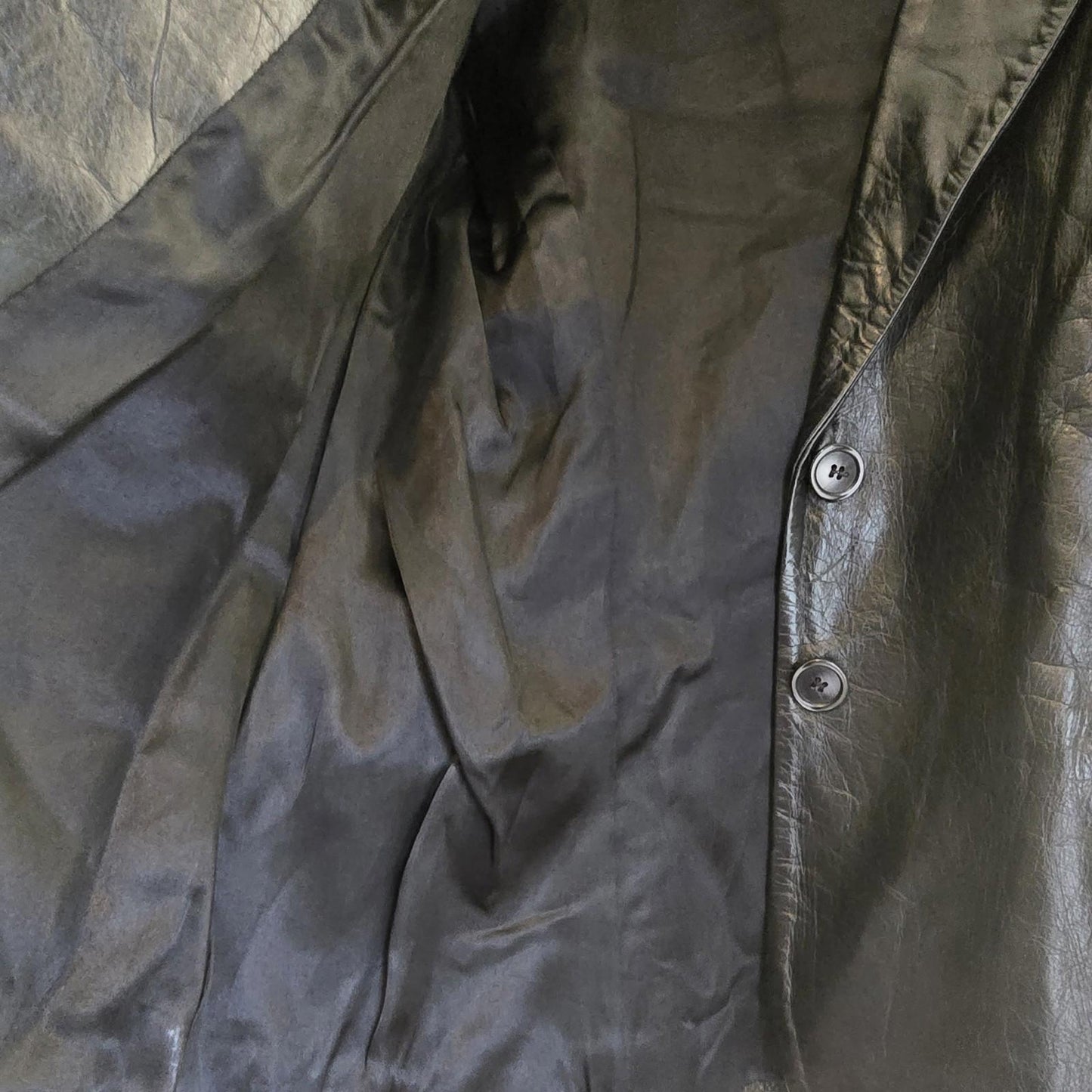 River Island Vintage 1990's Black Leather Jacket Blazer UK 12 Used Condition