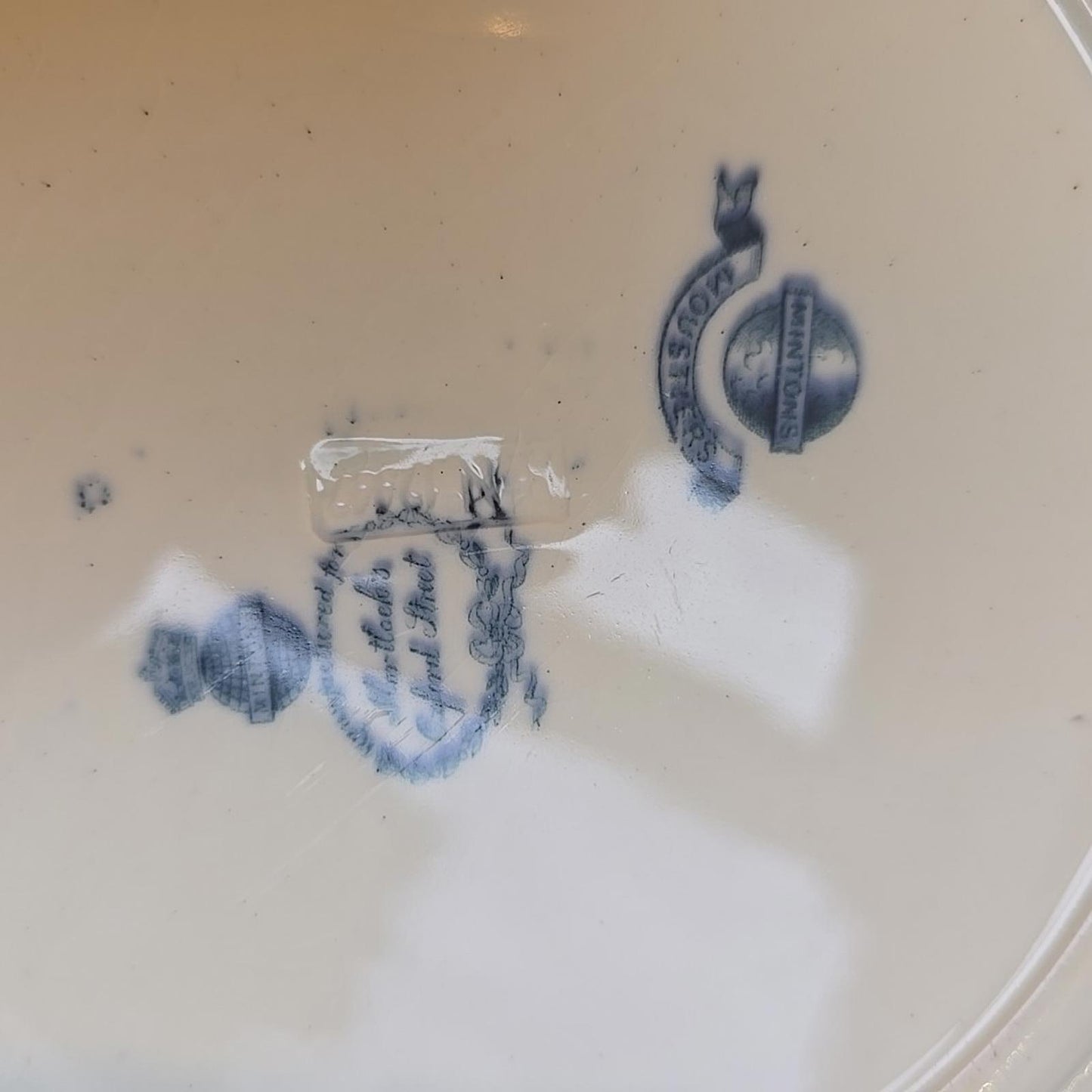 MINTONS Manufactured for OXFORD STREET Large Plate Blue White