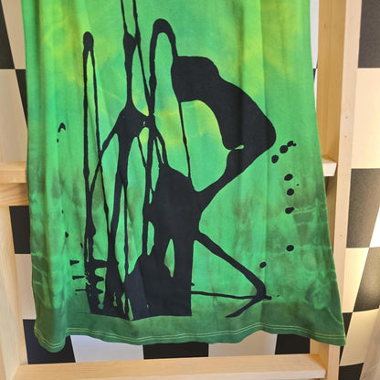 Brand New Tie Dye DEADSTOCK Cotton Vest Dress Size M Stretchy